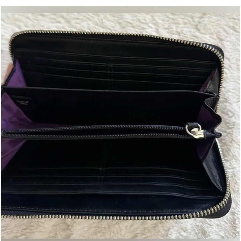 Coach Black Leather Ashley Wallet - Picture 3 of 6